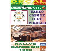 DECAL FIAT RITMO ABARTH 125 TC C.CAPONE R. SANREMO 1982 DnF (04)