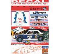 DECAL FORD ESCORT RS 1600 MK I H.MIKKOLA R.MONTECARLO 1973 4th (04)