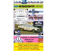 DECAL FORD ESCORT RS 1800 MK II ARI VATANEN 1000 LAKES R. 1982 DnF (04)