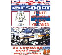 DECAL FORD ESCORT RS 1800 MK II P.AIRIKKALA SCOTTISH R. 1981 4th (04)