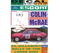 DECAL FORD ESCORT RS 1800 MKII C.MCRAE R.OF THE LAKES 2005 COURSE CAR (04)