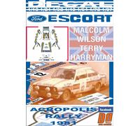 DECAL FORD ESCORT RS 1800 MKII M.WILSON ACROPOLIS R. 1981 DnF (04)