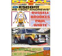 DECAL FORD ESCORT RS 1800 MKII R.BROOKES C.OF IRELAND 1979 DnF (04)