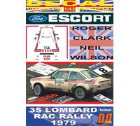 DECAL FORD ESCORT RS 1800 MKII R.CLARK RAC R. 1979 DnF (04)