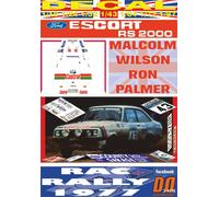 DECAL FORD ESCORT RS 2000 MK II M.WILSON RAC R. 1977 12nd (04)