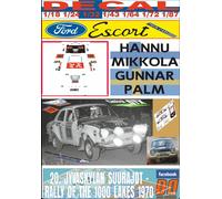 DECAL FORD ESCORT TWIN CAM H.MIKKOLA R. 1000 LAKES 1970 WINNER (04)