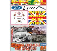 DECAL FORD ESCORT TWIN CAM R. CLARK R.LONDON-MEXICO 1970 DnF (04)