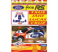 DECAL FORD FOCUS RS WRC 01 T.JAIO R.PALMA DEL RIO 2003 WINNER (04)