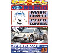 DECAL FORD RS200 M.LOVELL C.OF IRELAND 1986 WINNER (04)