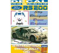 DECAL FORD RS200 S.BLOMQVIST SWEDISH R. 1986 DnF (04)