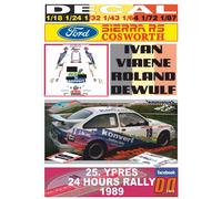 DECAL FORD SIERRA RS COSWORTH I.VIAENE YPRES 24 HOURS R. 1989 DnF (04)