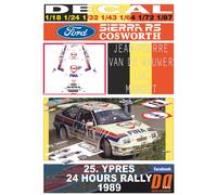 DECAL FORD SIERRA RS COSWORTH J-P.VAN DE WAUWER YPRES 24 HOURS R. 1989 3rd (04)