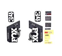 Decal Kit: 2021, 34, P-Se, Gray Logo, Matte Black Fork