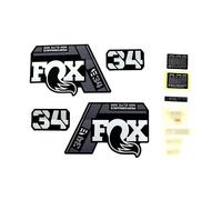 Decal Kit: 2021, 34 SC, P-SE, Gray Logo, Matte Black Fork