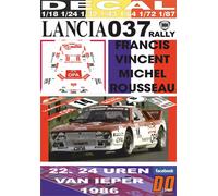 DECAL LANCIA 037 RALLY F.VINCENT YPRES 24 HOURS R. 1986 DnF (04)