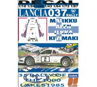 DECAL LANCIA 037 RALLY M.ALEN 1000 LAKES R.1985 3rd (04)