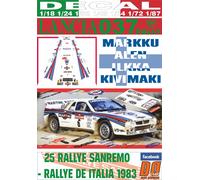 DECAL LANCIA 037 RALLY M.ALEN R. SANREMO 1983 2nd (04)