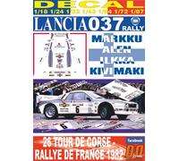 DECAL LANCIA 037 RALLY M.ALEN T.DE CORSE 1982 9th (04)