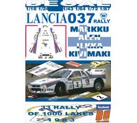 DECAL LANCIA 037 RALLY MARKKU ALEN 1000 LAKES R. 1983 3rd (04)