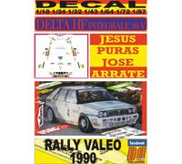 DECAL LANCIA DELTA HF INTEGRALE 16V J. PURAS R. VALEO 1990 DnF (04)