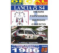 DECAL LANCIA DELTA S4 HENRI TOIVONEN TOUR DE CORSE 1986 (04)