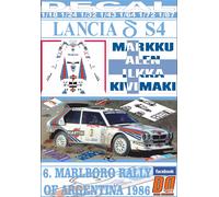 DECAL LANCIA DELTA S4 M.ALEN R.ARGENTINA 1986 2nd (04)