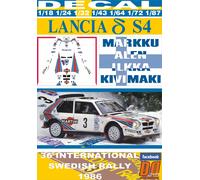 DECAL LANCIA DELTA S4 M.ALEN SWEDISH R. 1986 2nd (04)