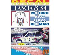 DECAL LANCIA DELTA S4 MARTINI M. ALEN R.MONTECARLO 1986 DnF (04)