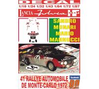 DECAL LANCIA FULVIA 1.6 COUPE HF S.MUNARI R.MONTECARLO 1972 WINNER (04)