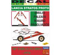 DECAL LANCIA STRATOS E. PALEARI TARGA FLORIO 1974 4th (04)