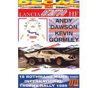 DECAL LANCIA STRATOS HF A. DAWSON MANX R. 1980 5th (04)