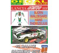 DECAL LANCIA STRATOS HF B. WALDEGARD R. SANREMO 1976 WINNER (04)
