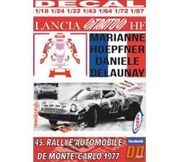 DECAL LANCIA STRATOS HF M.HOEPFNER R.MONTECARLO 1977 DnF (04)