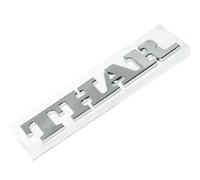 Adesivo Logo Mahindra Thar Stemma Monogramma Badge Plastic Chrome Finish @UK