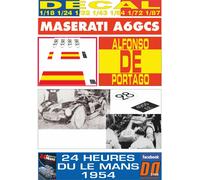 DECAL MASERATI A6GCS ALFONSO DE PORTAGO 24 H LE MANS 1954 (04)