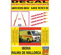 DECAL MERCEDES MB 100 D IBERIA PALMA DE MALLORCA (04)