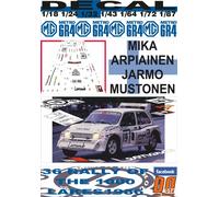 DECAL MG METRO 6R4 M.ARPIAINEN 1000 LAKES R. 1986 DnF (04)