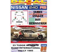 DECAL NISSAN 240 RS J.CULLEN MANX INTERNATIONAL R. 1985 DnF (04)