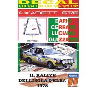 DECAL OPEL KADETT GT/E D. CERRATO R. DELL´ISOLA D´ELBA 1978 DnF (04)