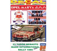 DECAL OPEL MANTA 400 J.McRAE MANX INTERNATIONAL R. 1985 2nd (04)