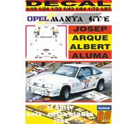 DECAL OPEL MANTA GT/E J.ARQUE R. RACE-COSTA BLANCA 1984 10th (04)