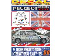 DECAL PEUGEOT 205 GTI L.AITKEN-WALKER MANX R. 1988 7th (04)