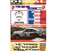 DECAL PORSCHE 911 SC B.BEGUIN YPRES 24 HOURS R. 1980 3rd (04)