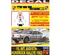 DECAL PORSCHE 911 SC "EMINENCE" A.ZANINI HUNSRUCK R. 1982 5th (04)