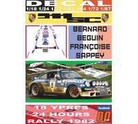 DECAL PORSCHE 911 SC "KENWOOD" B.BEGUIN YPRES R. 1982 DnF (04)