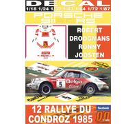 DECAL PORSCHE 911 SC RS R.DROOGMANS R.DU CONDROZ 1985 2nd (04)