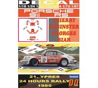 DECAL PORSCHE 911 SC RS T.REGINSTER YPRES 24 HOURS R. 1985 DnF (04)