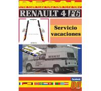DECAL RENAULT 4 F6 SERVICIO VACACIONES 1983 (04)