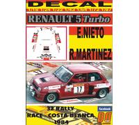 DECAL RENAULT 5 TURBO E.NIETO R. RACE-COSTA BLANCA 1984 9th (04)