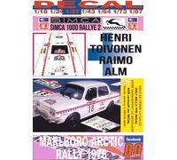 DECAL SIMCA 1000 RALLYE 2 HENRI TOIVONEN ARCTIC R. 1976 DnF (04)